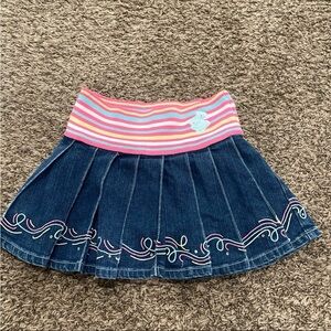 Rocawear Y2K denim pleated skort kids size 10